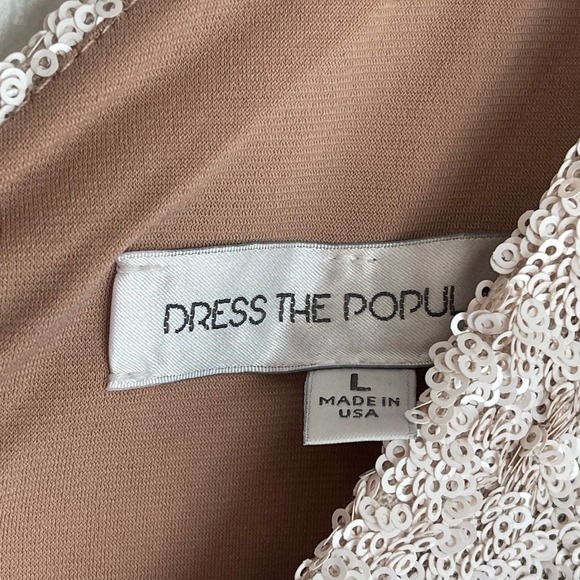 Dress The Population Sequin Camilla Midi Dress Sleeveless Size L NWOT - Picture 11 of 12